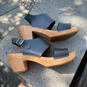 Alstermo AM Toffeln Anatomisk Botten wooden clog sandals